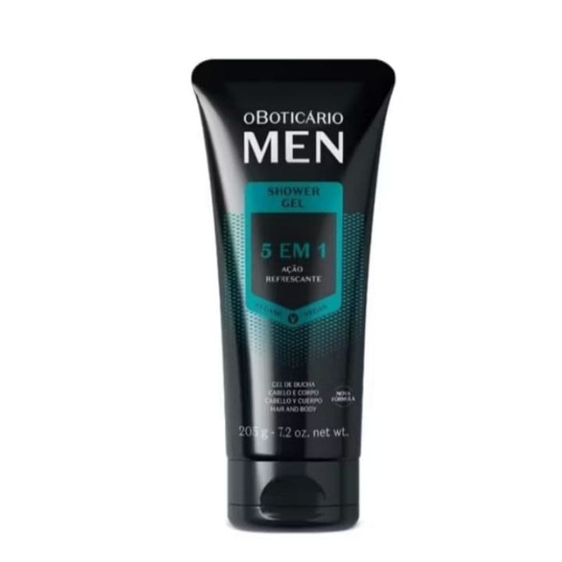 shower gel corporal 205g o Boticário ação refrescante 5 em 1