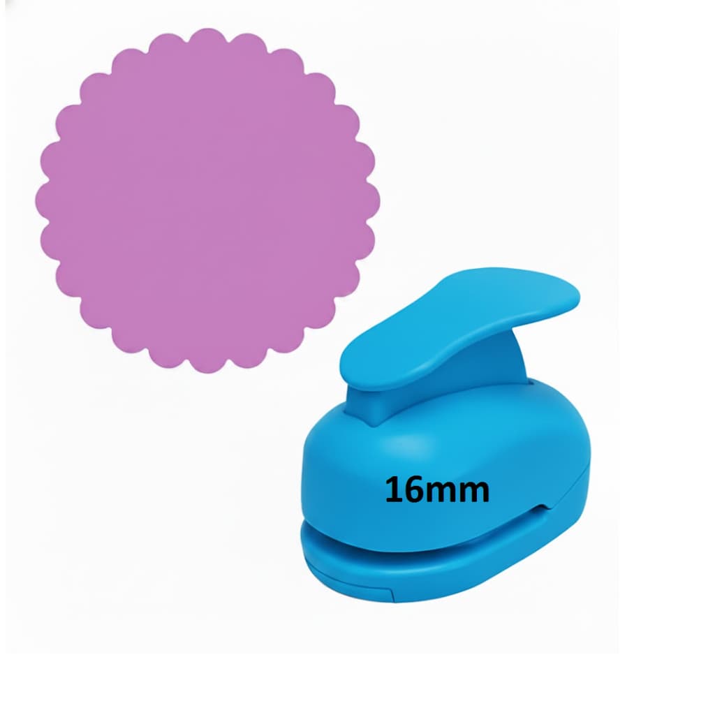 Kit 2 Perfurador Cortador De Papel E Eva - 16mm + 25mm  Circulo Escalope / Escalopado