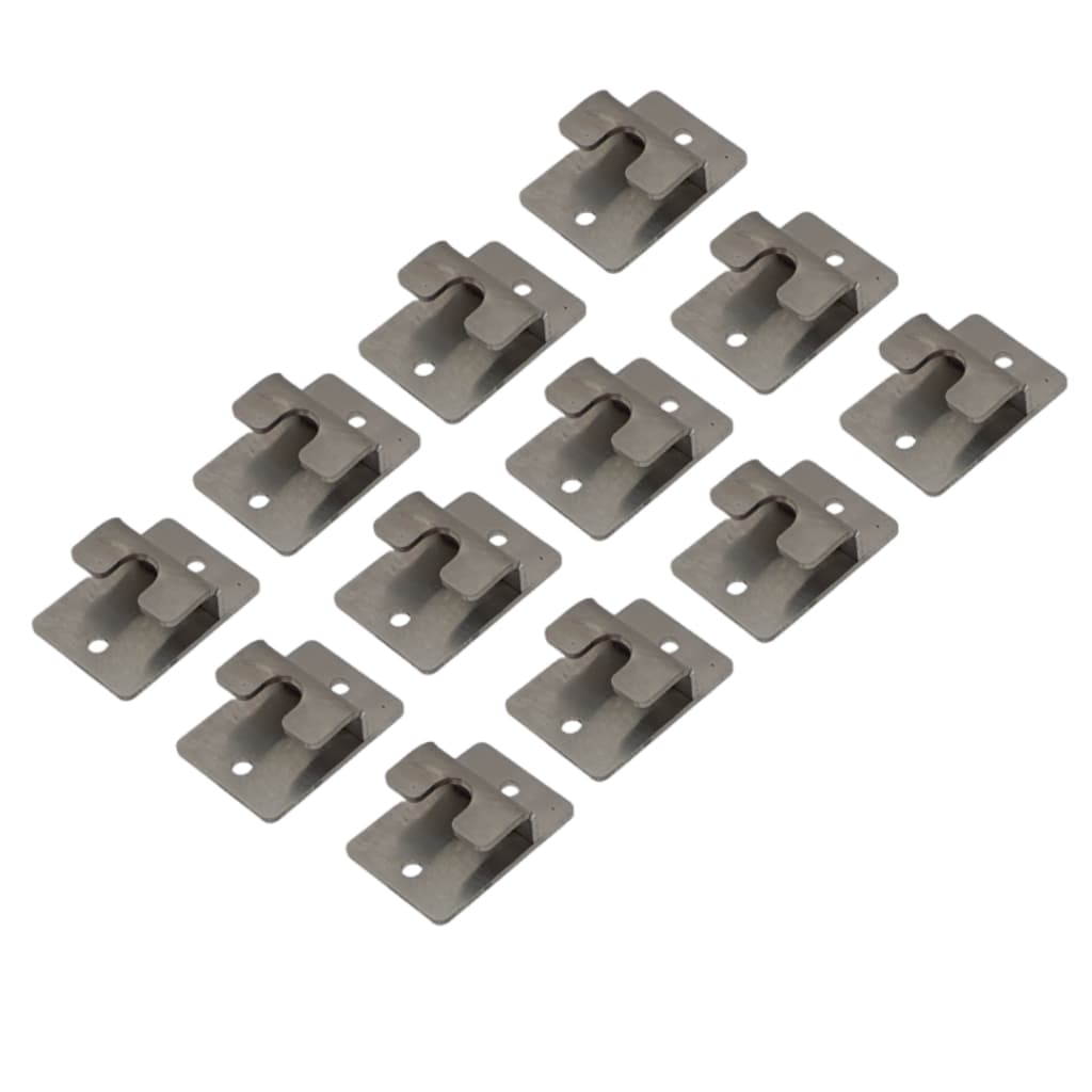 Kit 12 Suportes Aço Inox 304 Para Barra Grelha Espeto Churrasco
