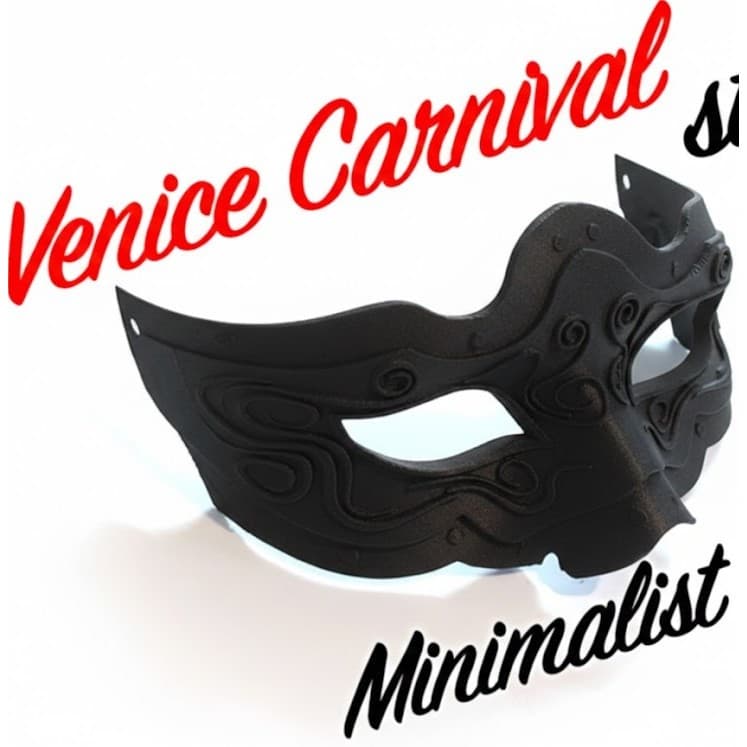 Máscara de Carnaval Preta Luxo Baile De Máscaras Veneziana Resistente Feminina