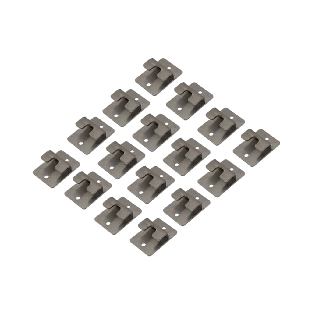 Kit 16 Suportes Aço Inox 304 Antiferrugem Para Apoio Barra Grelha Espeto Churrasqueira