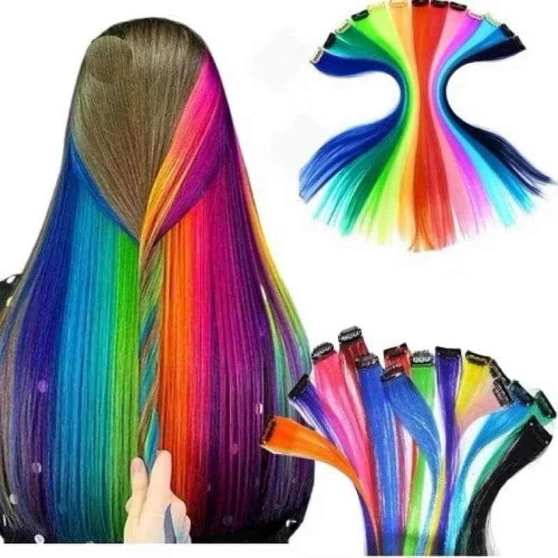 mechas tic tac para arrasar. Sao 2 mechas. Diversas cores. Pode chapinha e baby lizz