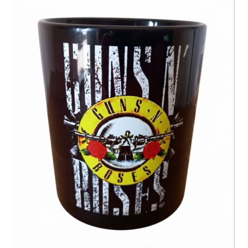 Caneca de Cerâmica Preta Guns N Roses AXL E SLASH
