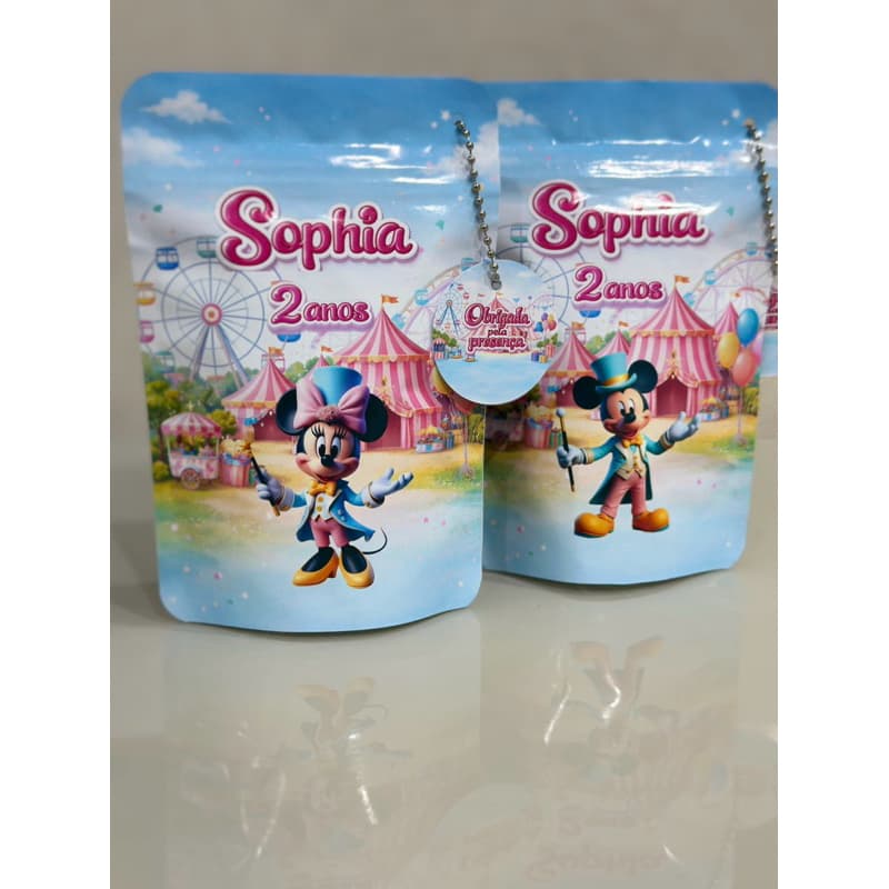 Kit 10 unidades de saquinhos herméticos personalizados para festa tamanho 10x15 saco zip lok