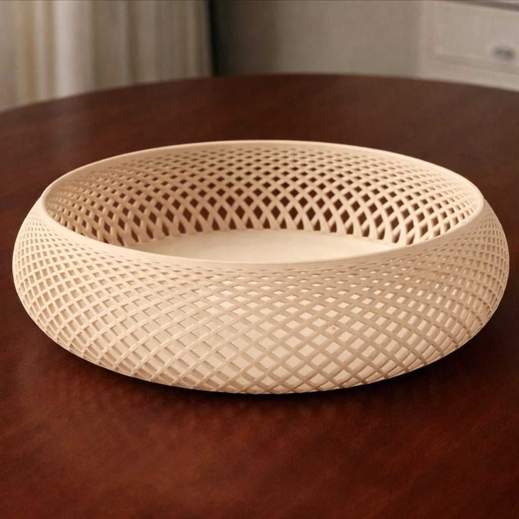 Cesto Organizador de Mesa Sala Escritório Moderno Decorativo Multiuso Porta-Objetos Chaves Carteira