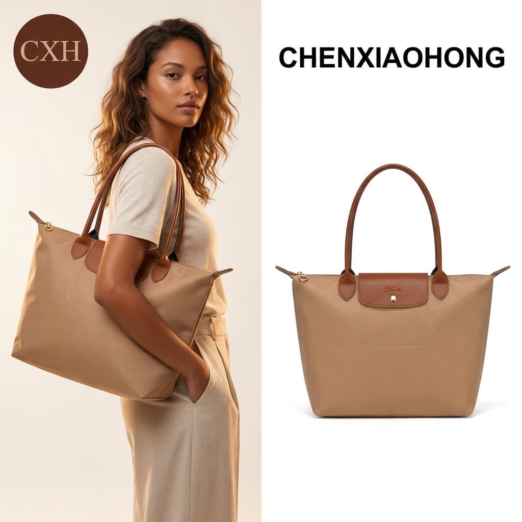 Bolsa de ombro feminina casual, de superfície macia e grande capacidade, versátil e ideal para o dia a dia e viagens.