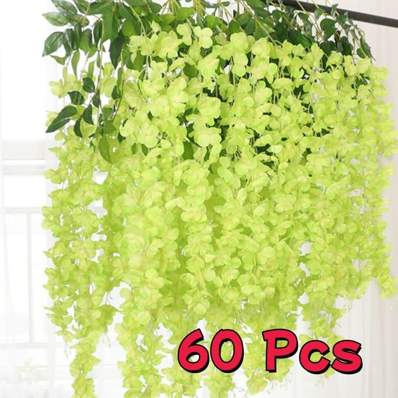12/60 Pcs Flores Artificiais Em Vime Resistente A Danos Oculta E Embeleza Fácil De Armazenar Vários Designs