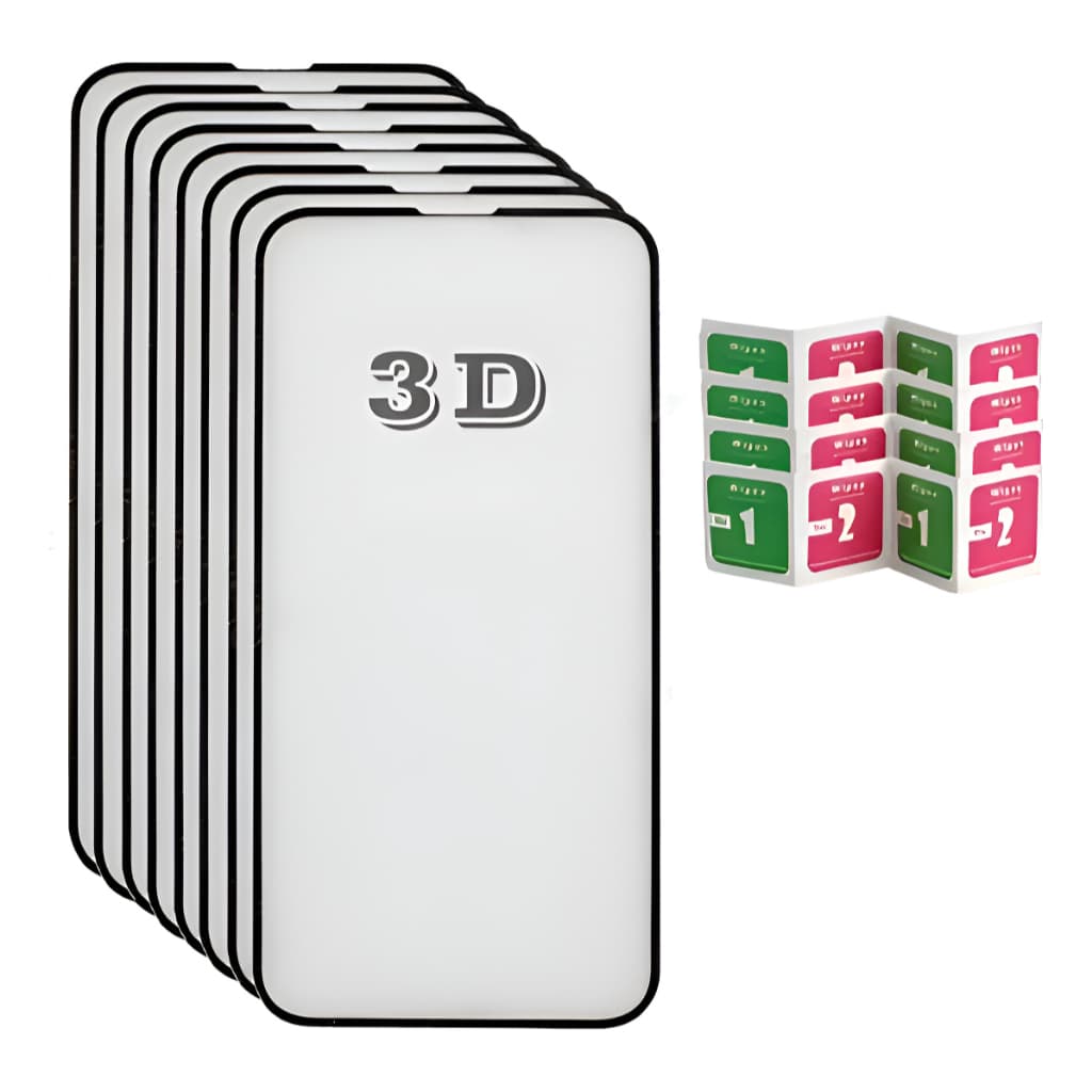 Película de Vidro 3D para Samsung – Kit 5/10/15/20 Unidades