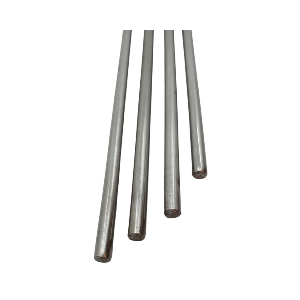 Kit 4 Barras 80cm Aço Inox 304 Para Apoio Grelha Espeto Churrasco