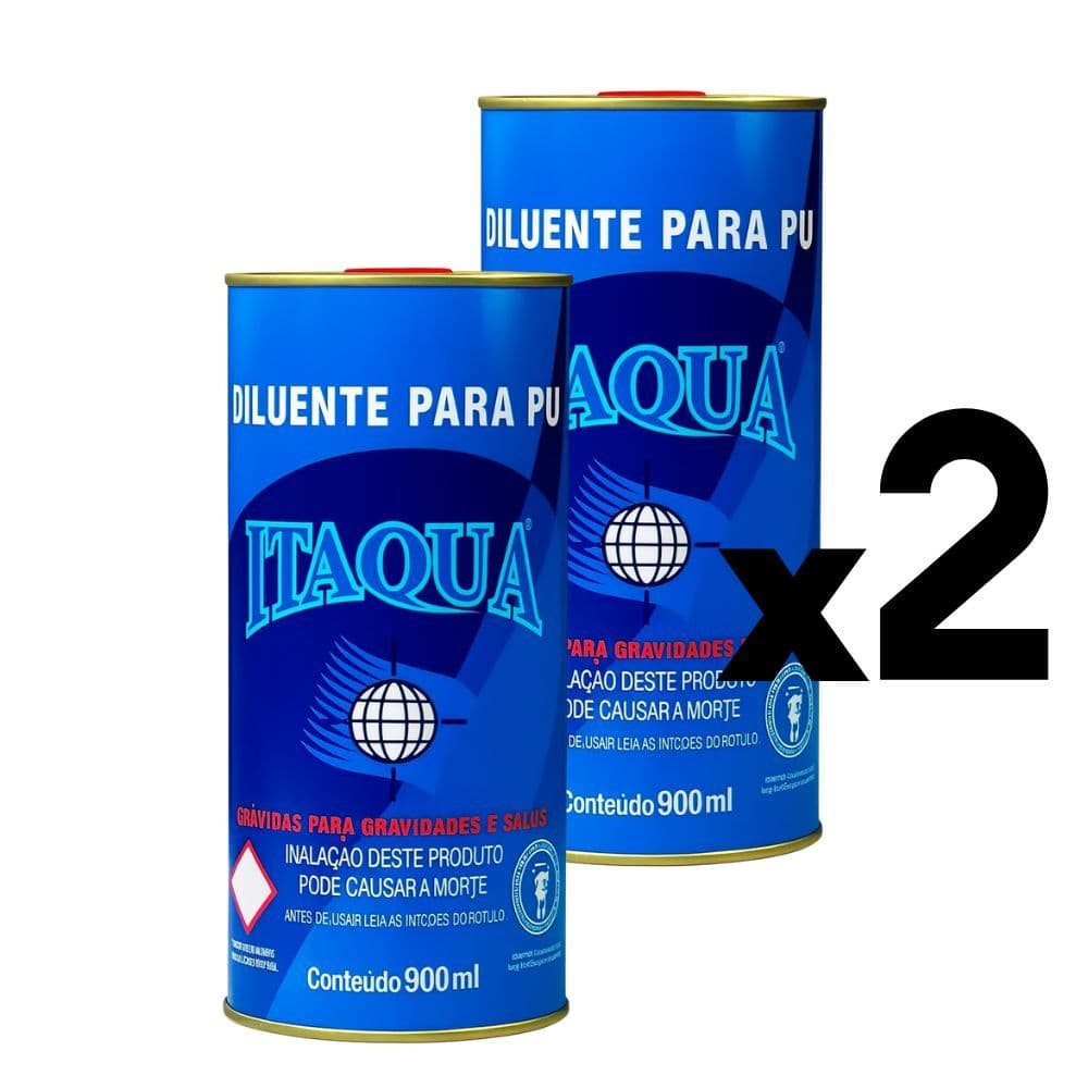 Kit 2 Unidades Diluente PU 900ml Itaqua