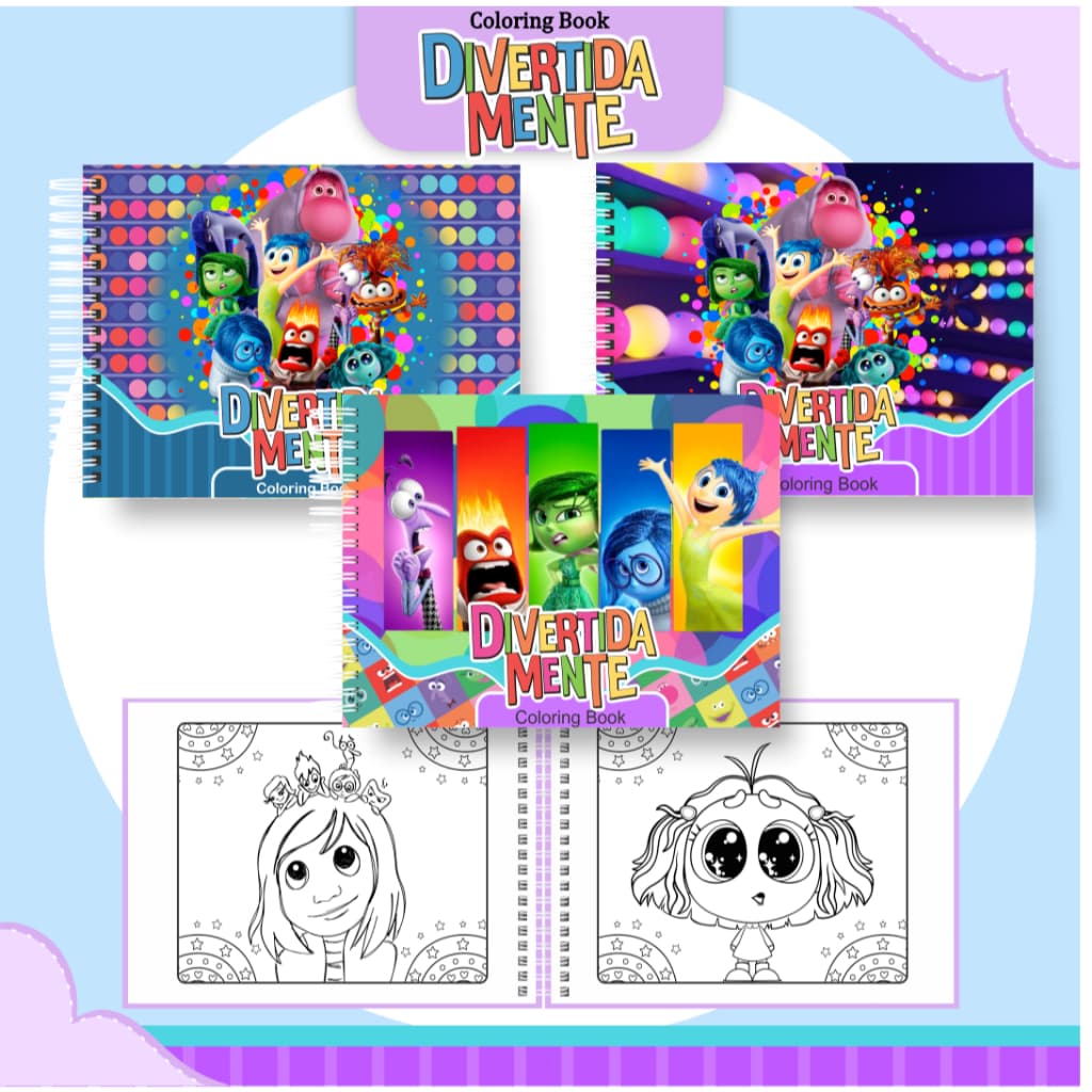 Livro de Colorir Divertidamente – Folha Grossa - A5 – 50 Desenhos