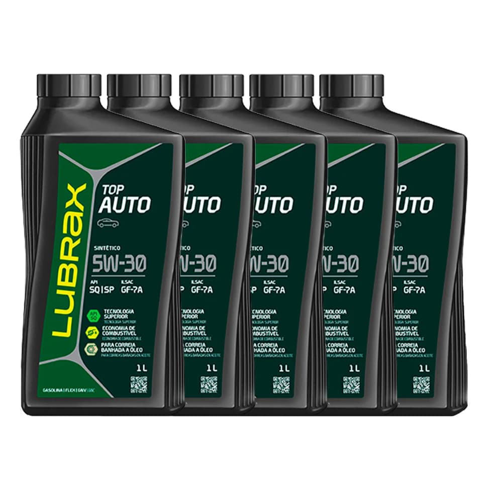 Kit Óleo Lubrax 5w30 Valora Sintético 5 litros