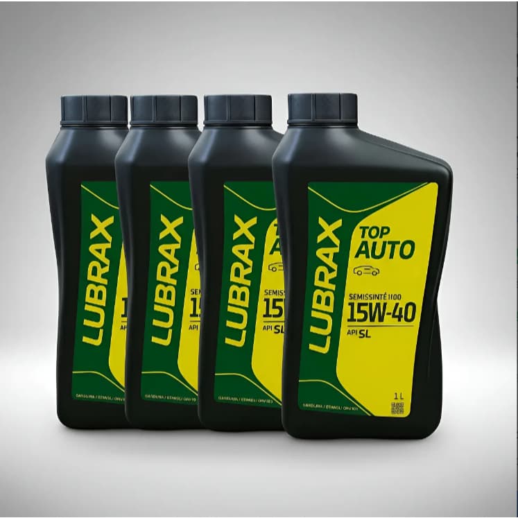 Kit 4 Litros Óleos Lubrax Tecno 15W40  SemisSintético