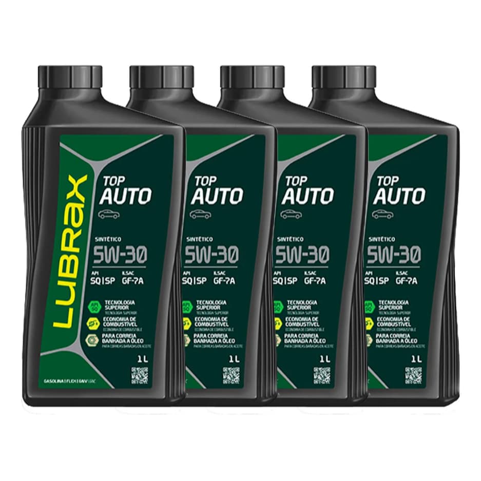 Kit Óleo Lubrax 5w30 Valora Sintético 4 litros
