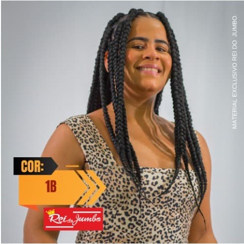 Cabelo Ser Mulher Super Jumbo de 399g Cor 1B para Cabelos Longos Com Volume e Estilo Sofisticado