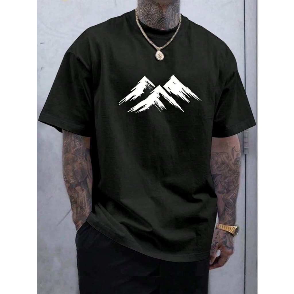 Camiseta Camisa Oversized Black Mountain Casual Premium Loose Fit