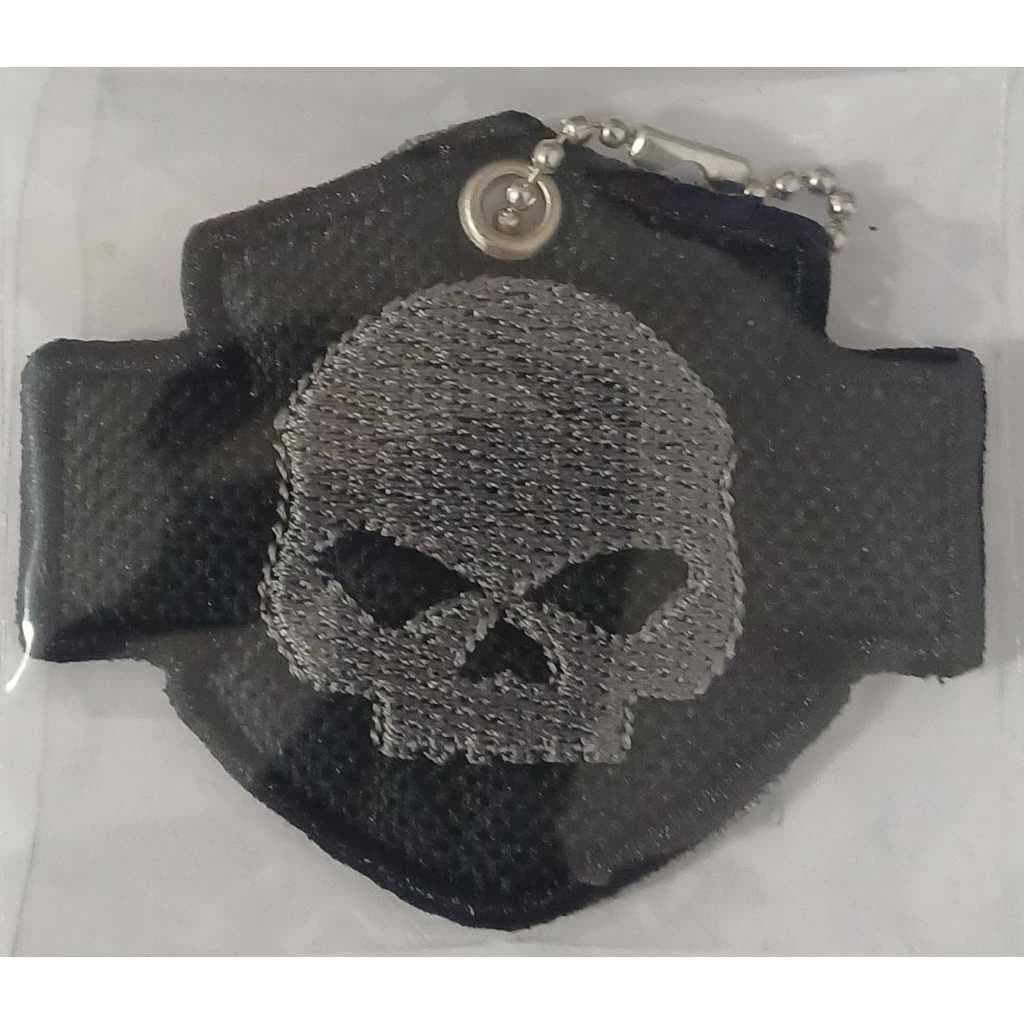 Chaveiro Bordado Caveira Harley