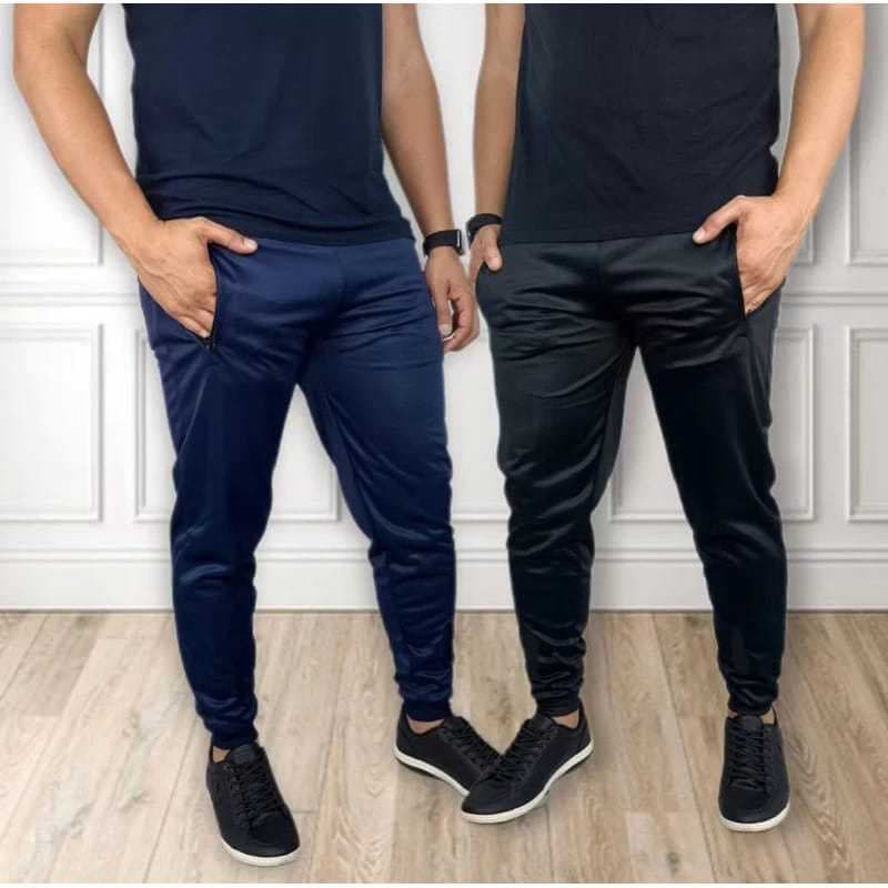 🏋️‍♂️ Kit 02  Calças Joggers Fitness Premium – Design Moderno, Caimento Perfeito e Conforto Extremo 👑