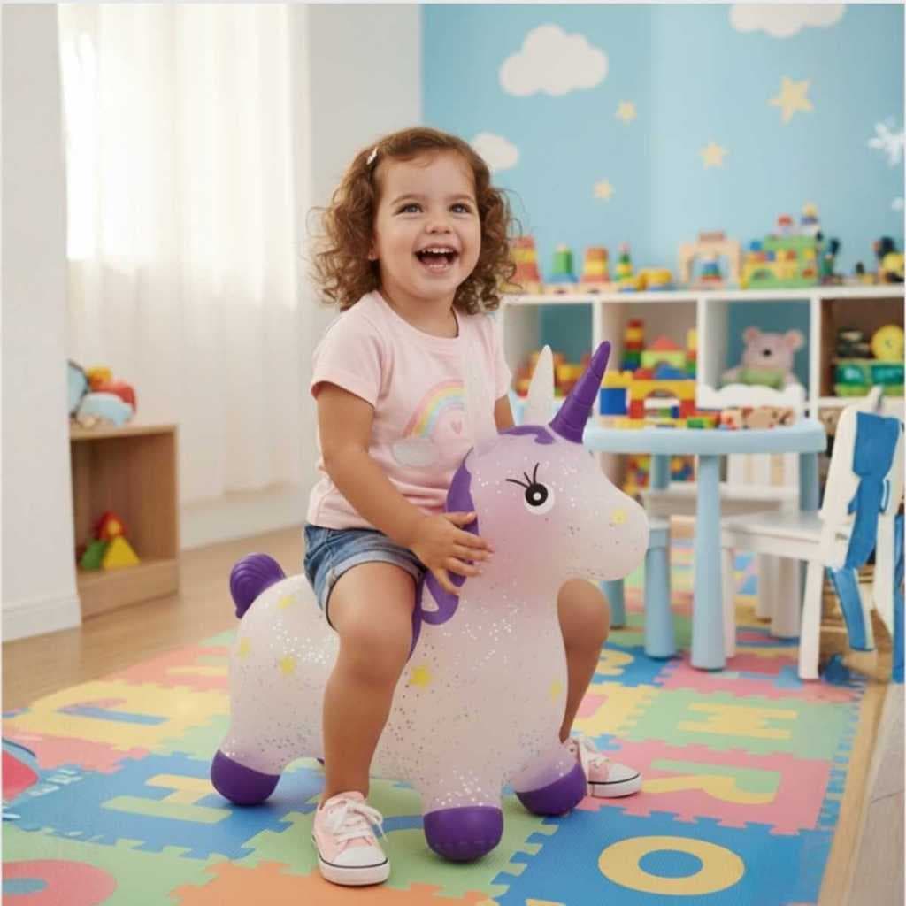Unicornio Upa Upa Brinquedo Infantil Musical Premium Pula