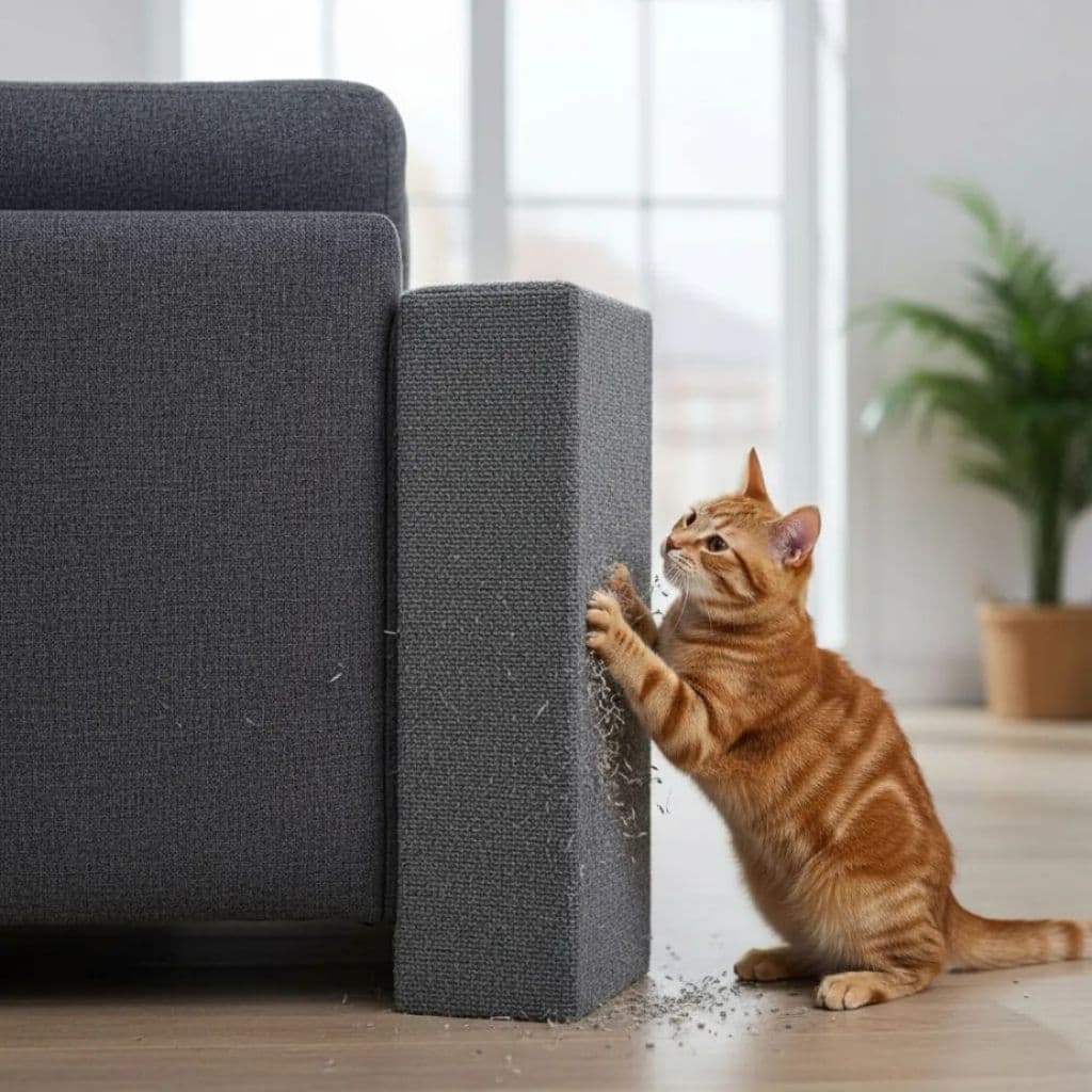 Kit Arranhador Para Gatos Protedor Canto 2un Sofá Cama Box.