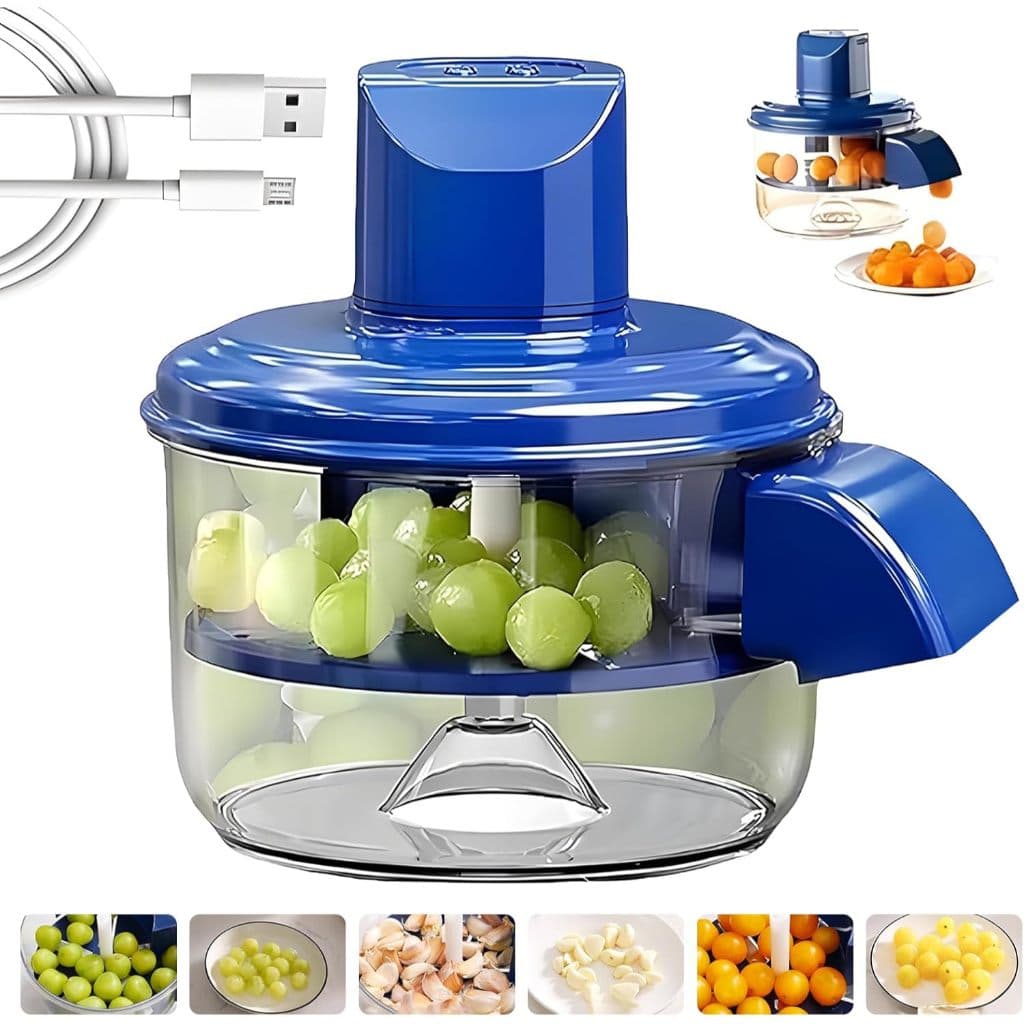 Máquina Elétrica de Descascar Uvas, Alho e Tomate – Automática, Rápida e Fácil de Lavar