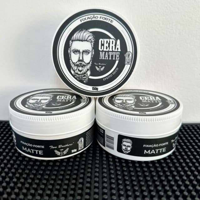 Kit Com 3 Pomadas/Ceras Modeladora Matte/Efeito Seco Para Cabelo Two Brothers 150G - ENVIO IMEDIATO