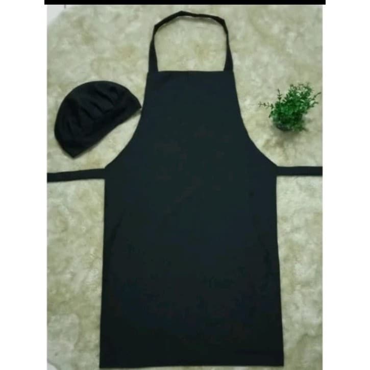 Kit avental e touca para cozinhar