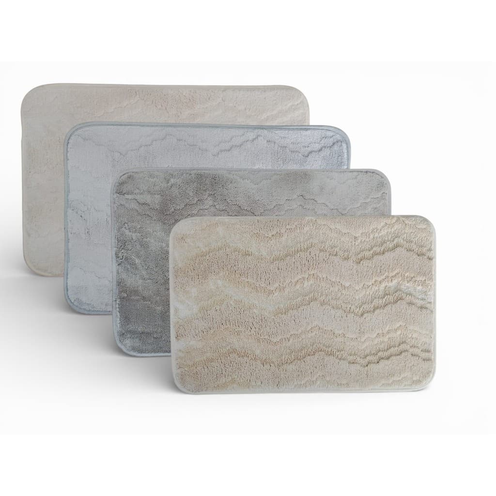 Tapete Capacho para Banheiro Absorvente de Espuma Antiderrapante Decoração 59x39
