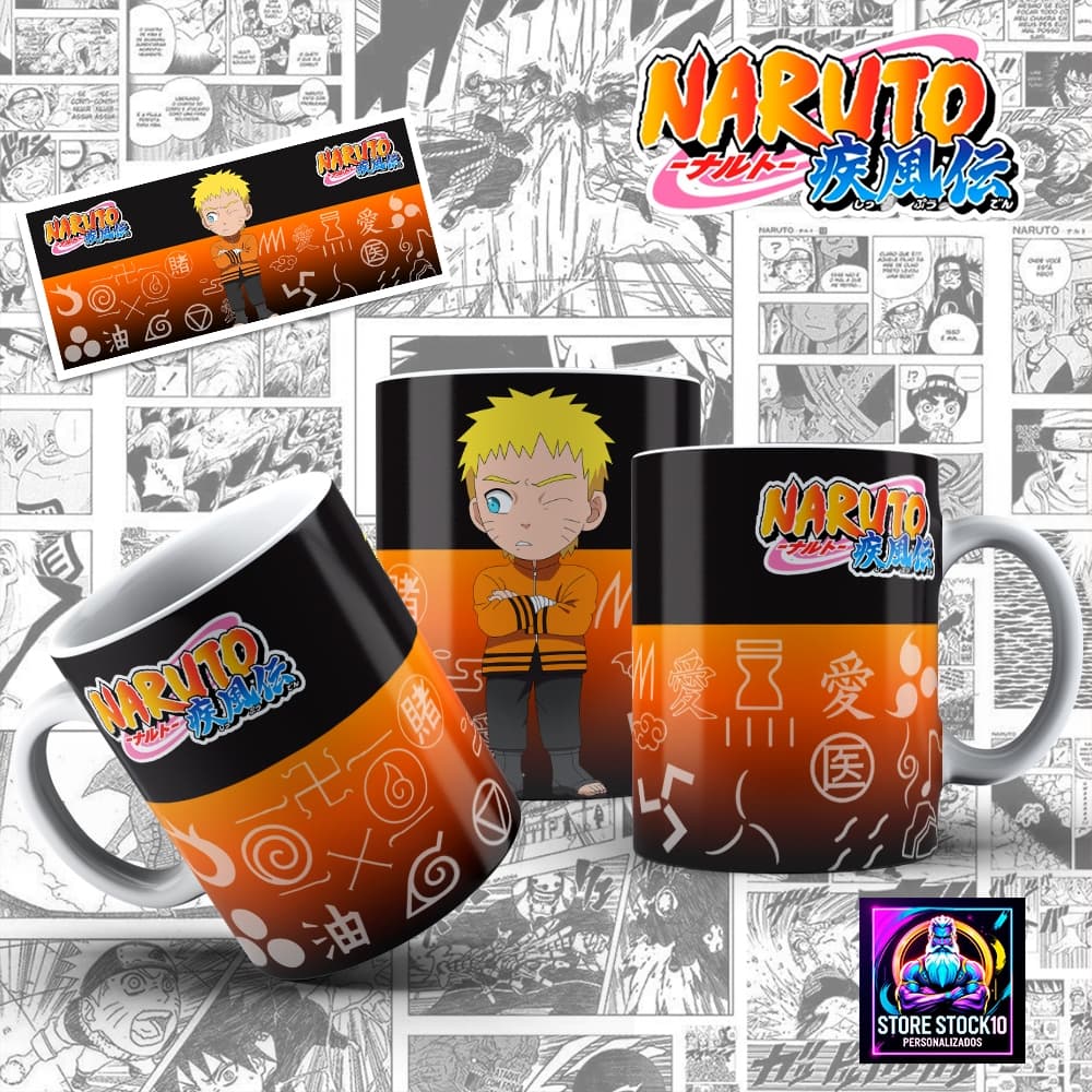 Caneca Hokage 325ml Anime Estampa Personalizada