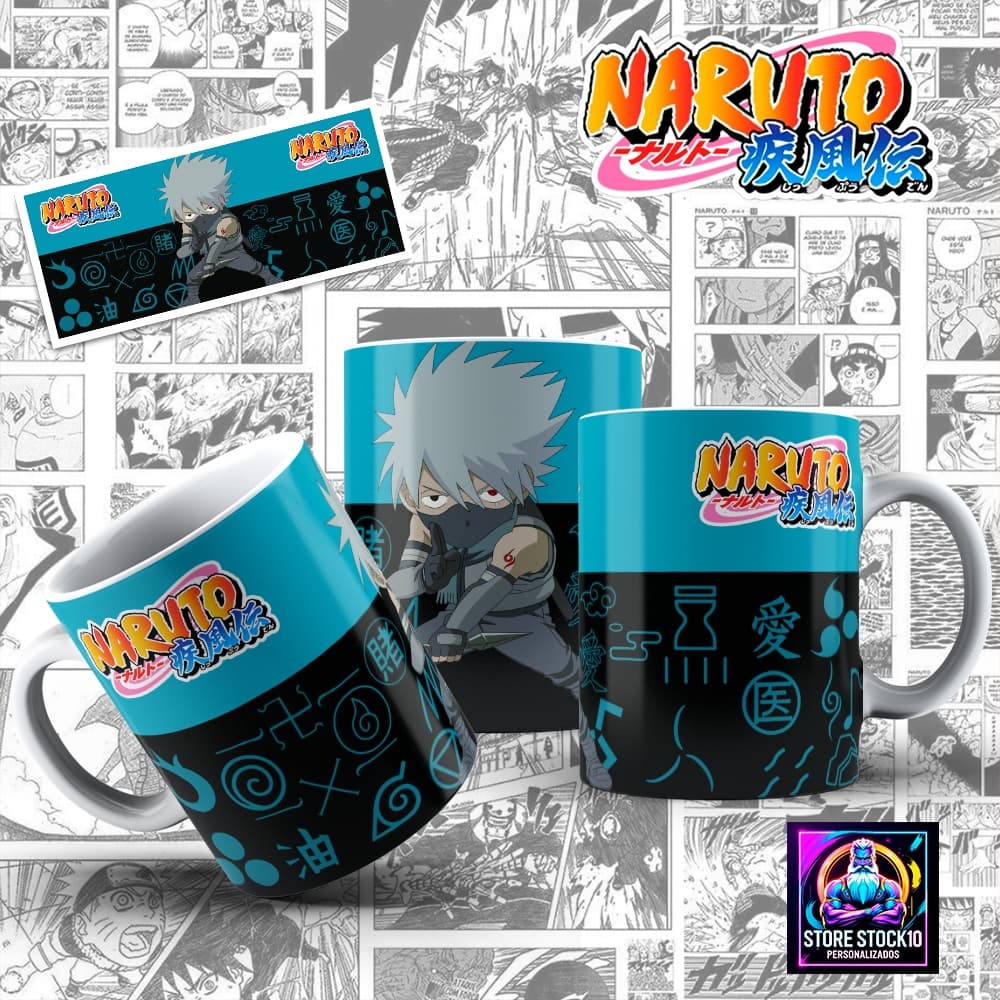 Caneca Kakashi 325ml Anime Estampa Personalizada
