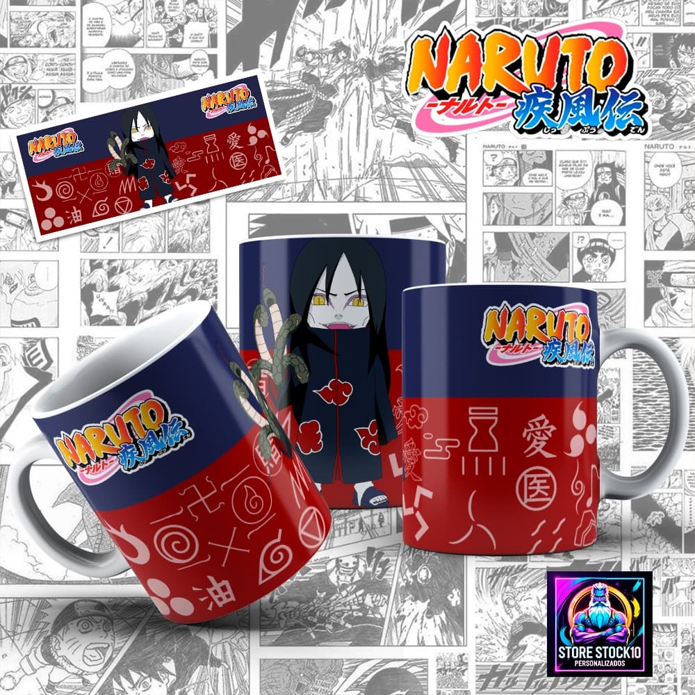 Caneca Orochimaru 325ml Anime Estampa Personalizada