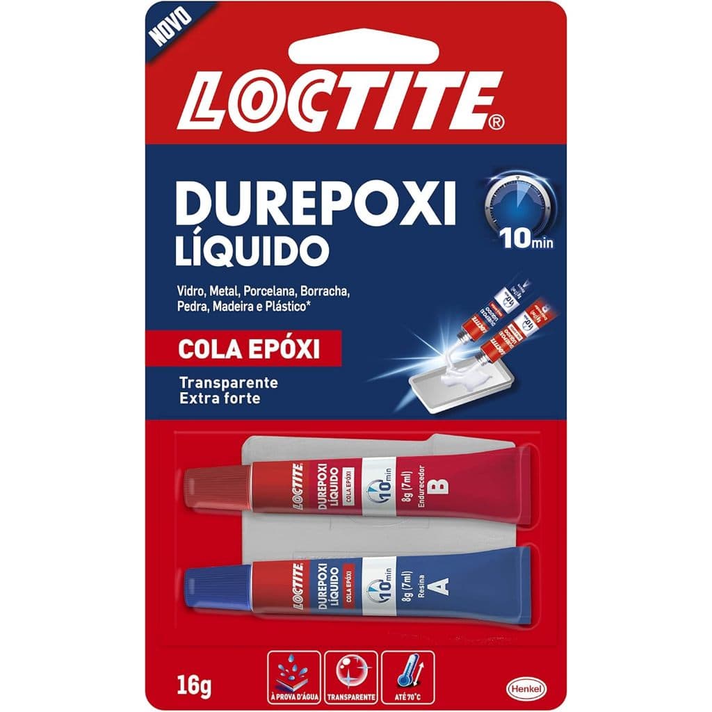 Loctite Durepoxi Liquido Epoxi Extraforte Transparente 16g