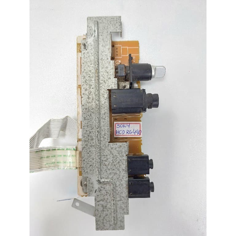 Placa conectores e potenciômetro som Sony Mhc-rg490