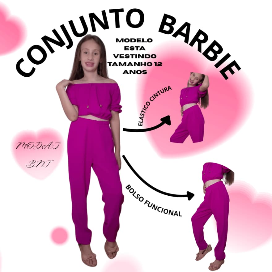 PROMOÇÃO CONJUNTO INFANTIL  ESTILO BLOGUERINHA CALÇA JOGGER E E BLUSA  CIGANINHA NO TECIDO DUNA. IDEAL PARA ESCOLA.