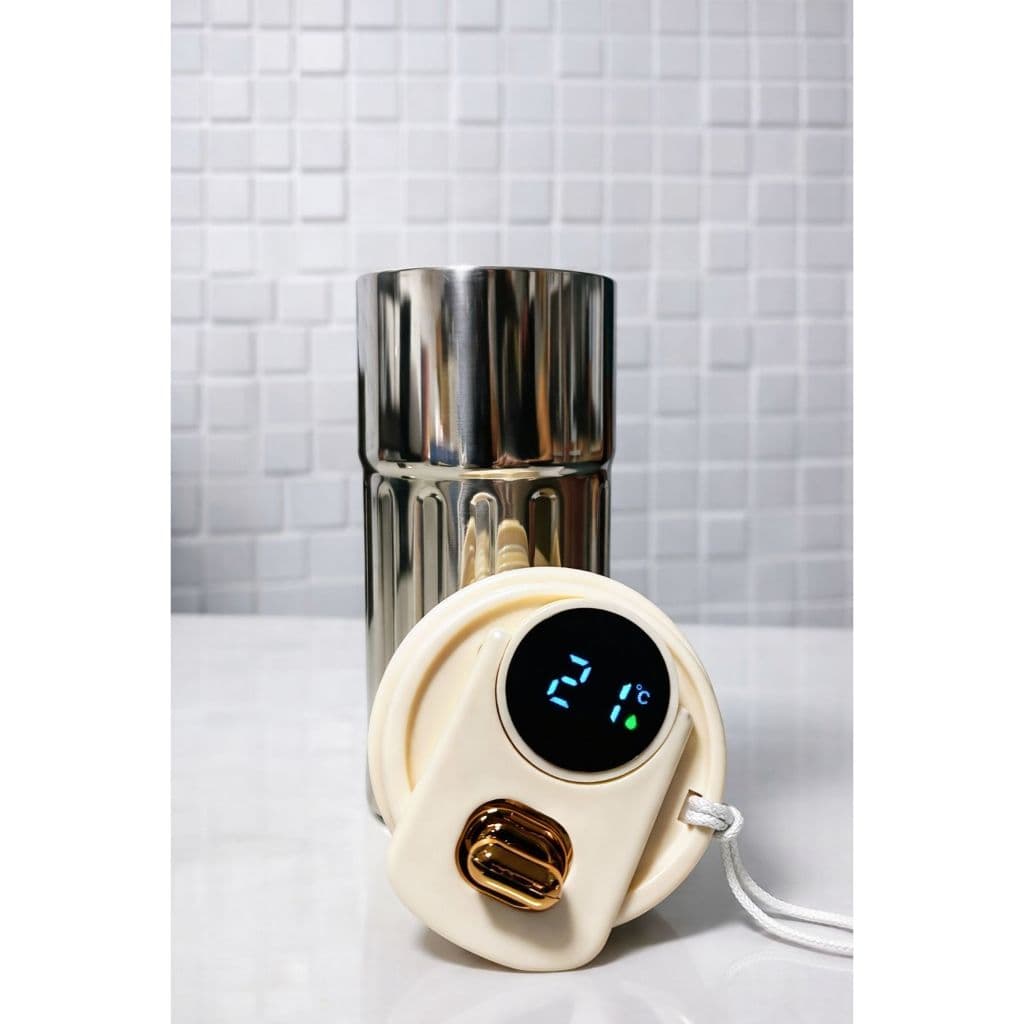 Copo a Vácuo Inox 450ml com Display de Temperatura | Térmico Quente e Frio