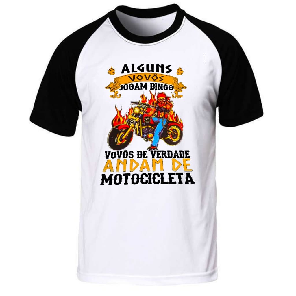Camiseta vovô motoriclista avo moto presente dia dos avós