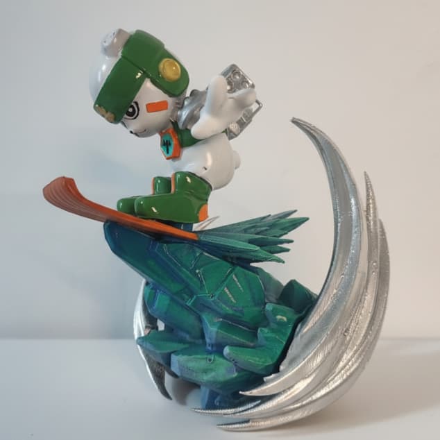 digimon 04 frontier - chackmon - impressão 3d - orçamento de outros personagens no chat