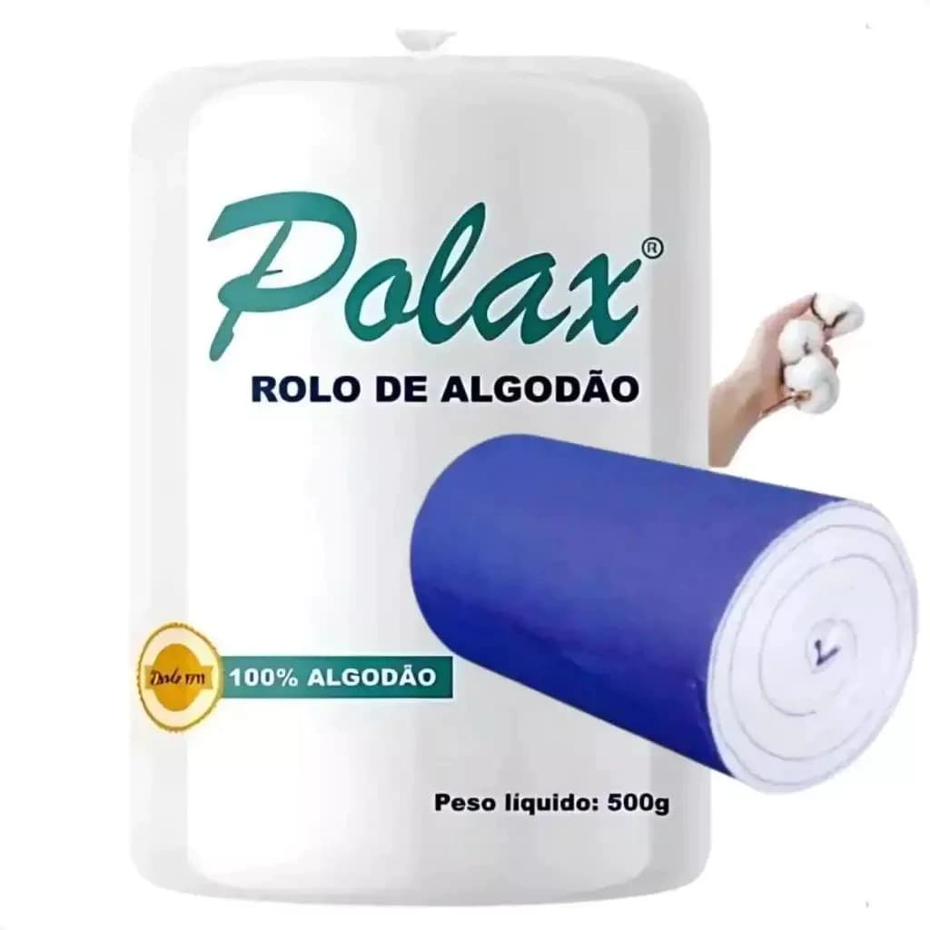Algodão Hidrófilo Rolo 500g Polax