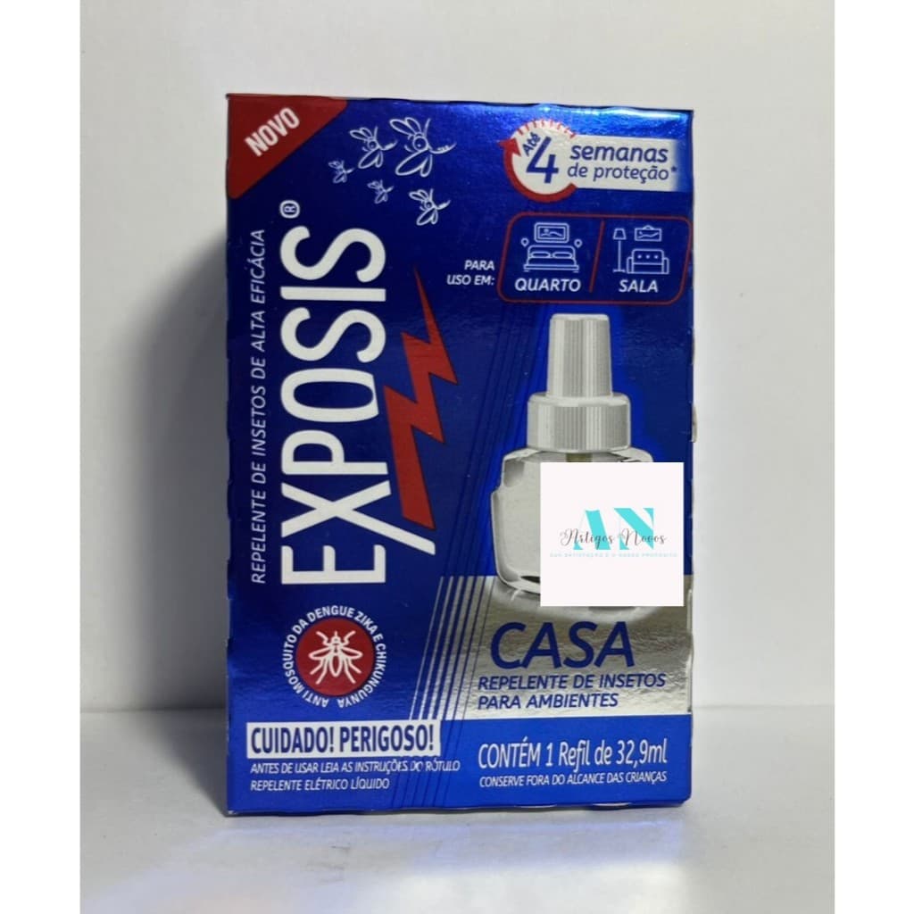 Refil Repelente Elétrico Líquido Exposis Casa 32,9ml