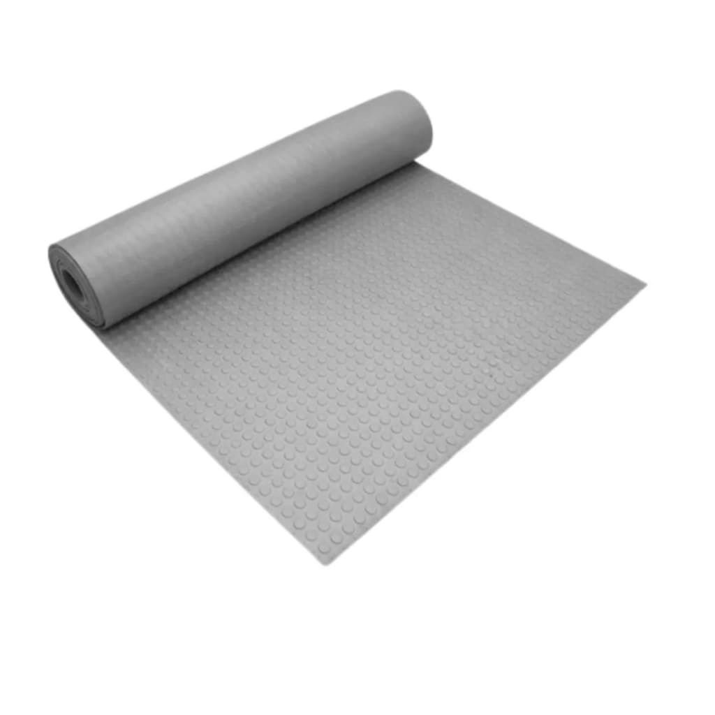 3 M x 1 M Piso Moeda Cinza Borracha Antiderrapante Alta Resistência 100 % Borracha