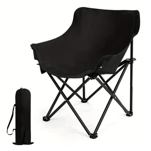 Cadeira De Camping Portátil Dobrável P/Camping Caça E Pesca Resistente