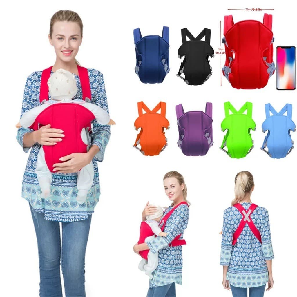 Porta Bebê Ergonômico Ajustável com Alças Acolchoadas | Canguru Confortável para Recém-Nascidos e Bebês
