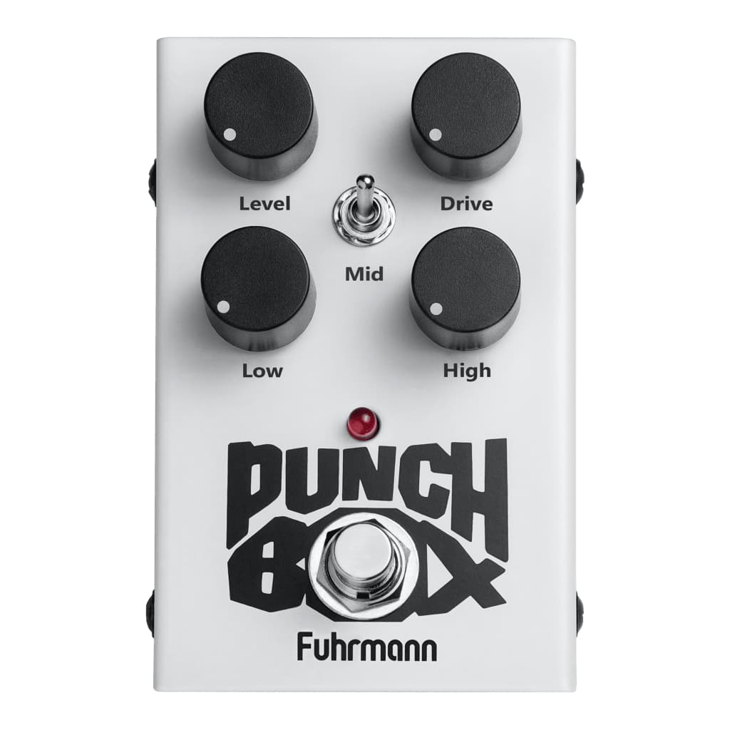 Pedal De Efeito Para Guitarra Fuhrmann Analogic Punch Box Cor Branco