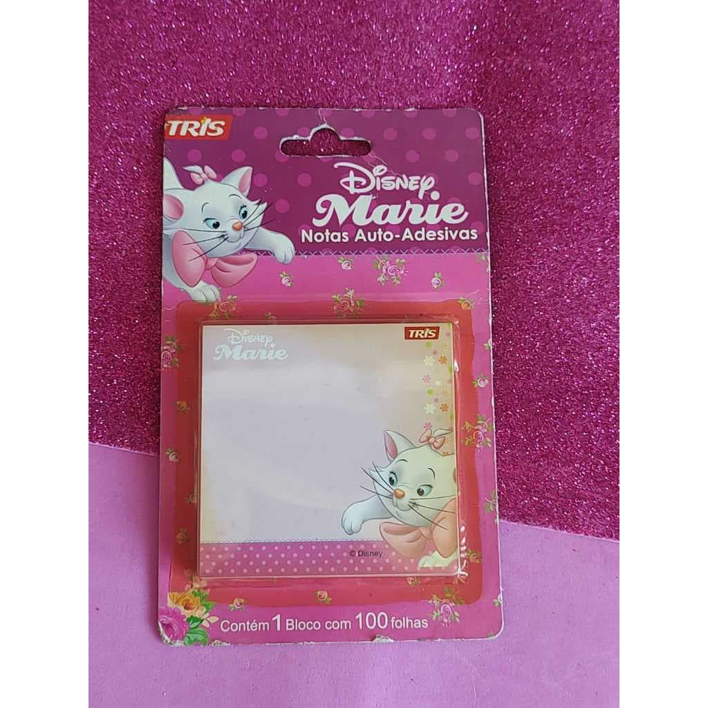 Bloco de Notas/Anotações Marie Auto Adesivo 100 Folhas Vintage Raro Ano 2007