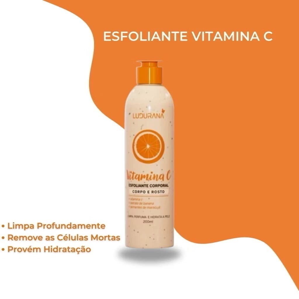 Esfoliante Corporal vitamina C 200ml - Ludurana