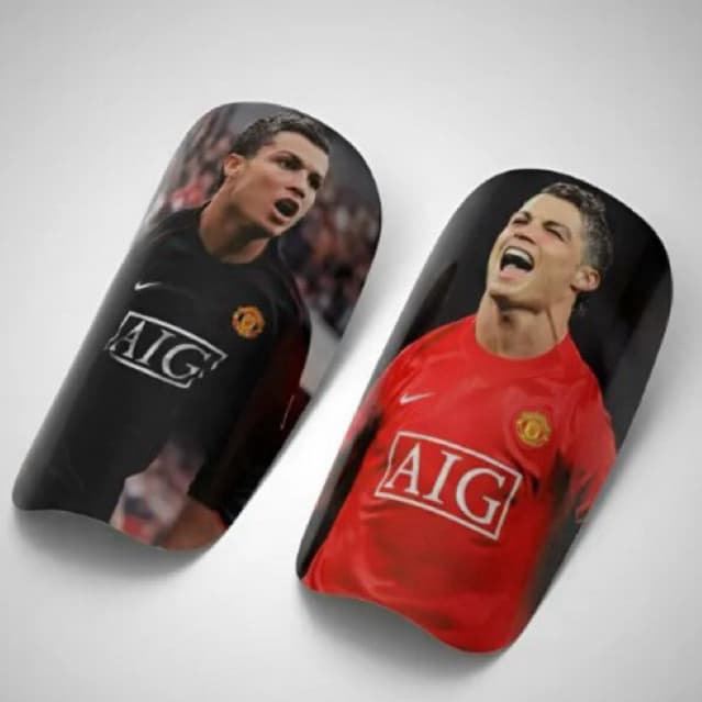 Caneleira Personalizada Futebol Futsal Cristiano Ronaldo