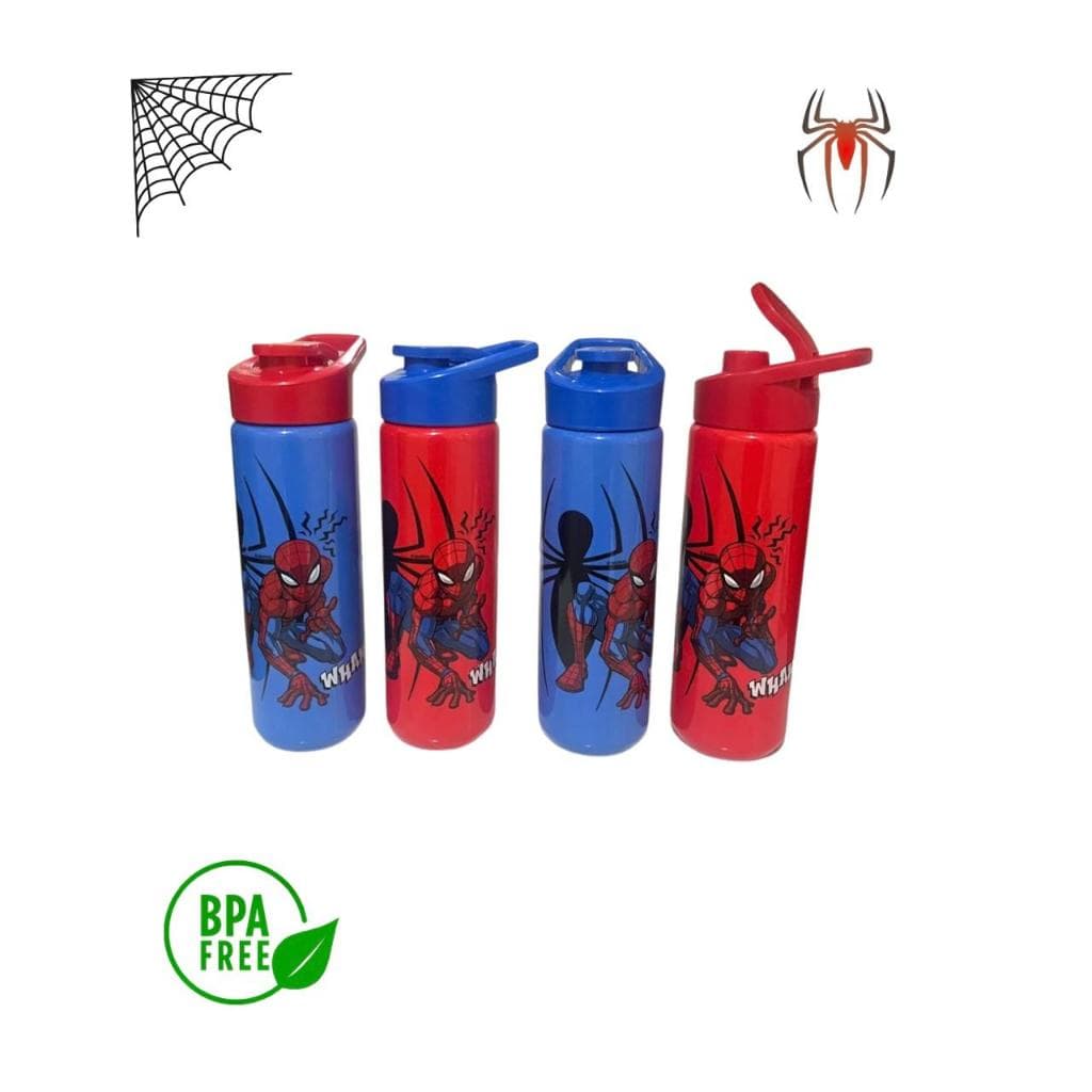 Garrafa de Água Squeeze Homem-Aranha 700ml Plástico – Garrafa Marvel Resistente
