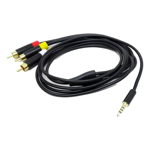 Cabo Conversor P3 para RCA Xbox 3 Cores