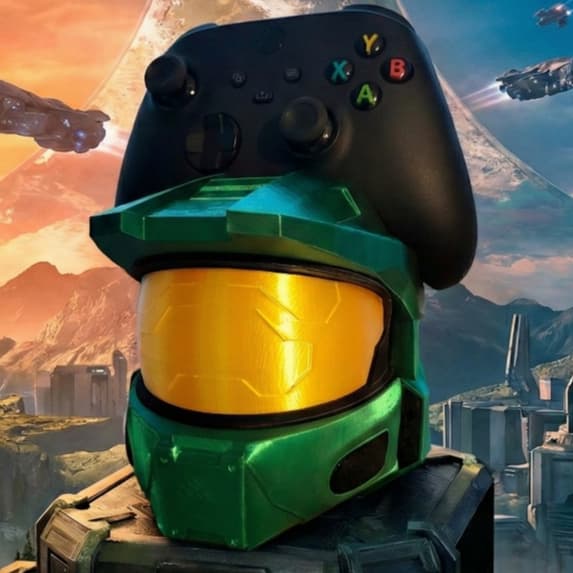 Suporte de Controle Master Chief Halo - Decoração Gamer Setup