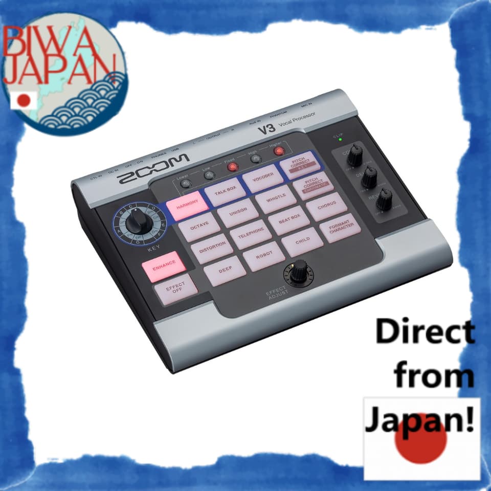 Processador De Efeitos Vocais Direto do Japãozoom V3 Trocador De Voz Com Função De Mudança Formant Interface De Áudio USB Para Strea